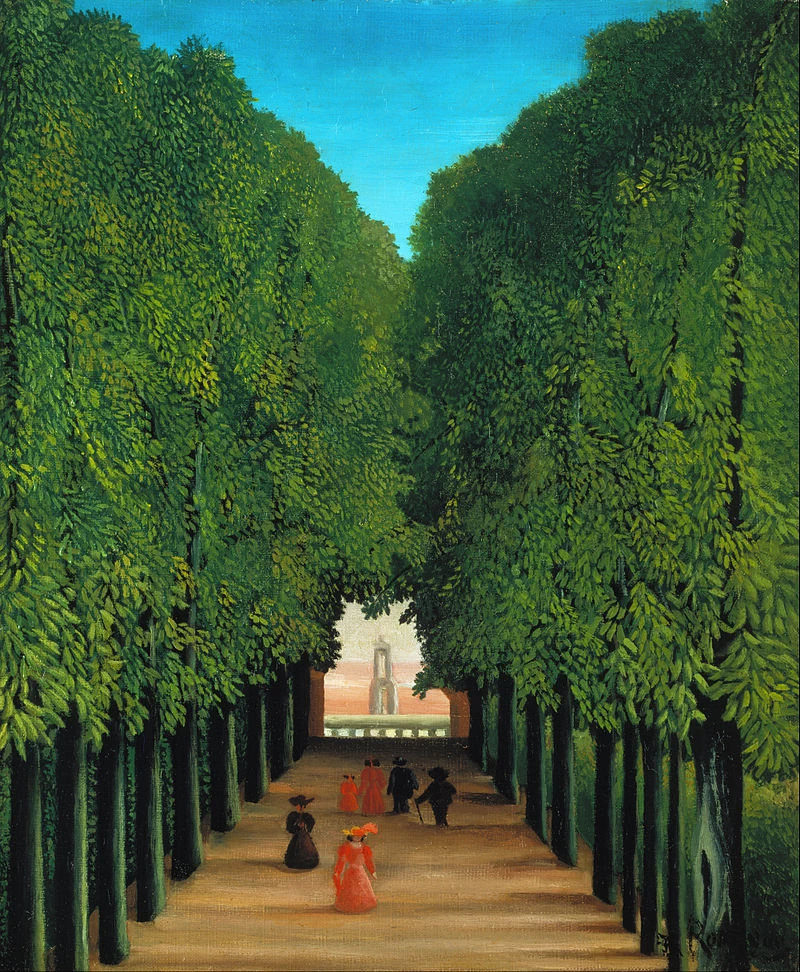 Il viale nel parco a Saint Cloud, 1908 - Stadel Museum